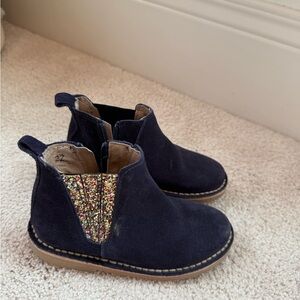Mini Boden Sparkly Navy Kids Boots